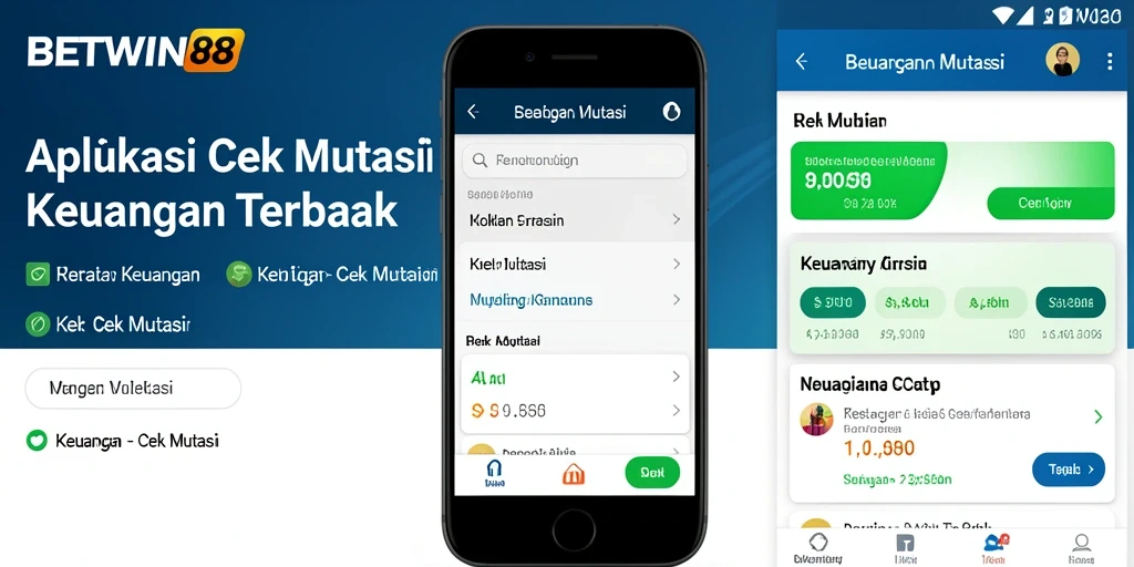Antarmuka aplikasi BETWIN88 untuk cek mutasi yang sederhana.