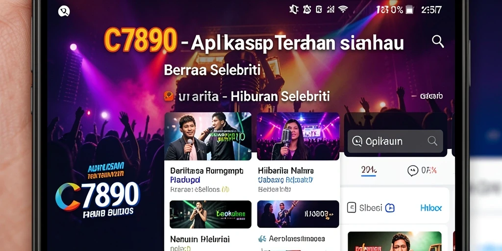 Tampilan antarmuka aplikasi C7890 yang menarik dan informatif.