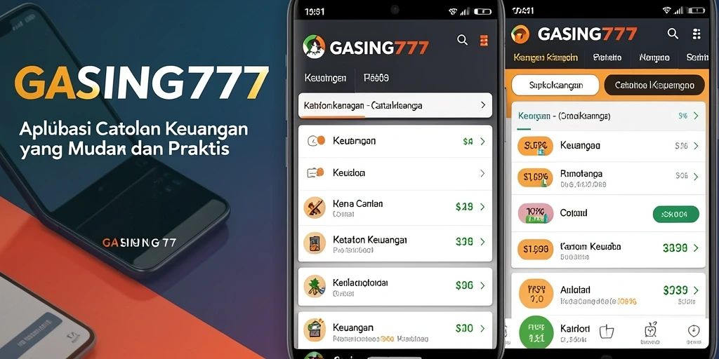 Tampilan antarmuka GASING777 untuk Catatan Keuangan yang terstruktur.