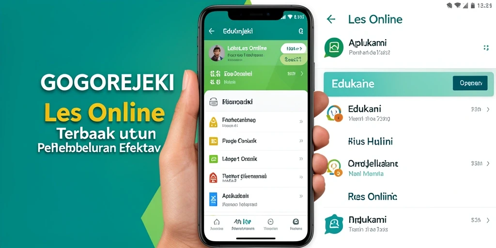 Antarmuka GOGOREJEKI untuk belajar online yang interaktif dan menarik.